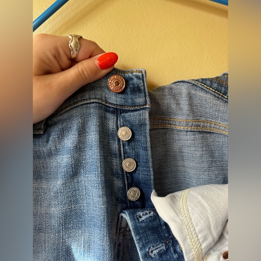 7 For All Mankind Button Fly Josephina Jeans - Cotton, Size 27, 7FAMK - Picture 4 of 6
